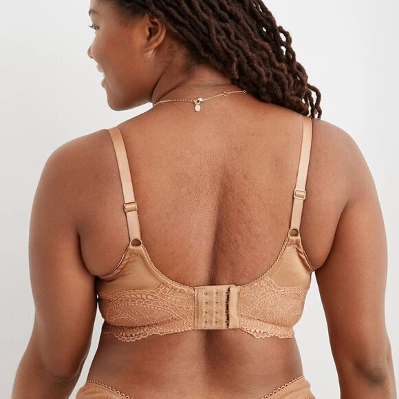 NWT Aerie Real Power Paisley Lace Strappy Balconette Bra - 36C - Picture 8 of 9
